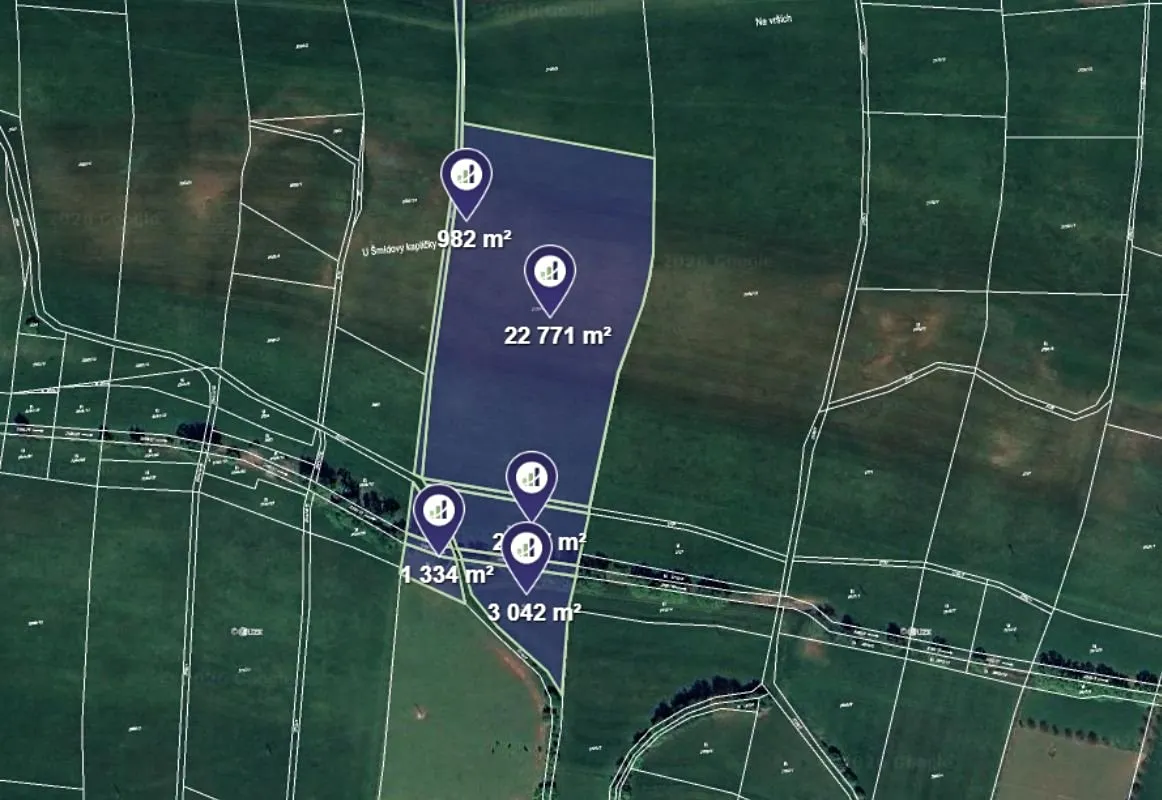Prodej pole 31126 m²